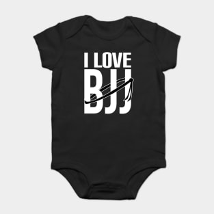 I love bjj - brazilian jiu jitsu black belt Baby Bodysuit